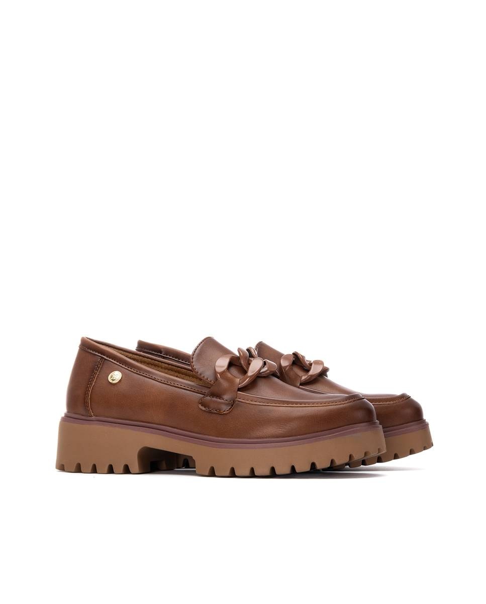 Mocassins com Fivela Camel-4