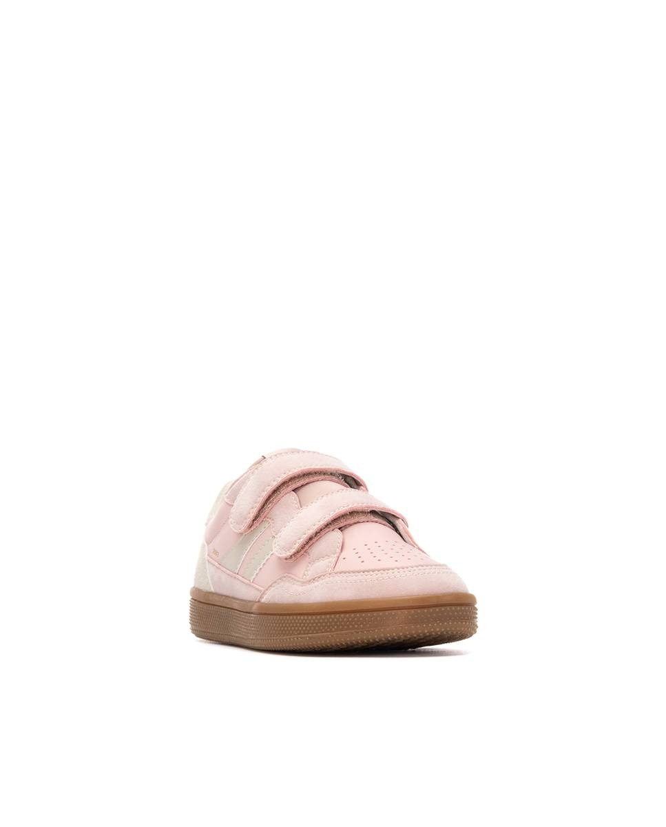 Sapatilhas Infantil com Sola de Borracha e Velcro Xti Nude-2