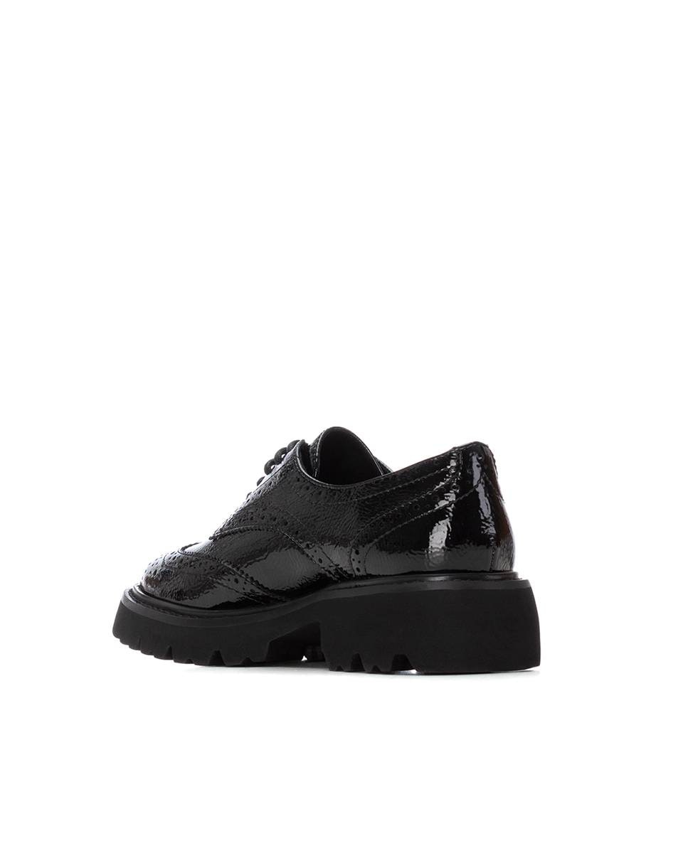 Sapatos de Cordões Rasos Preto-4
