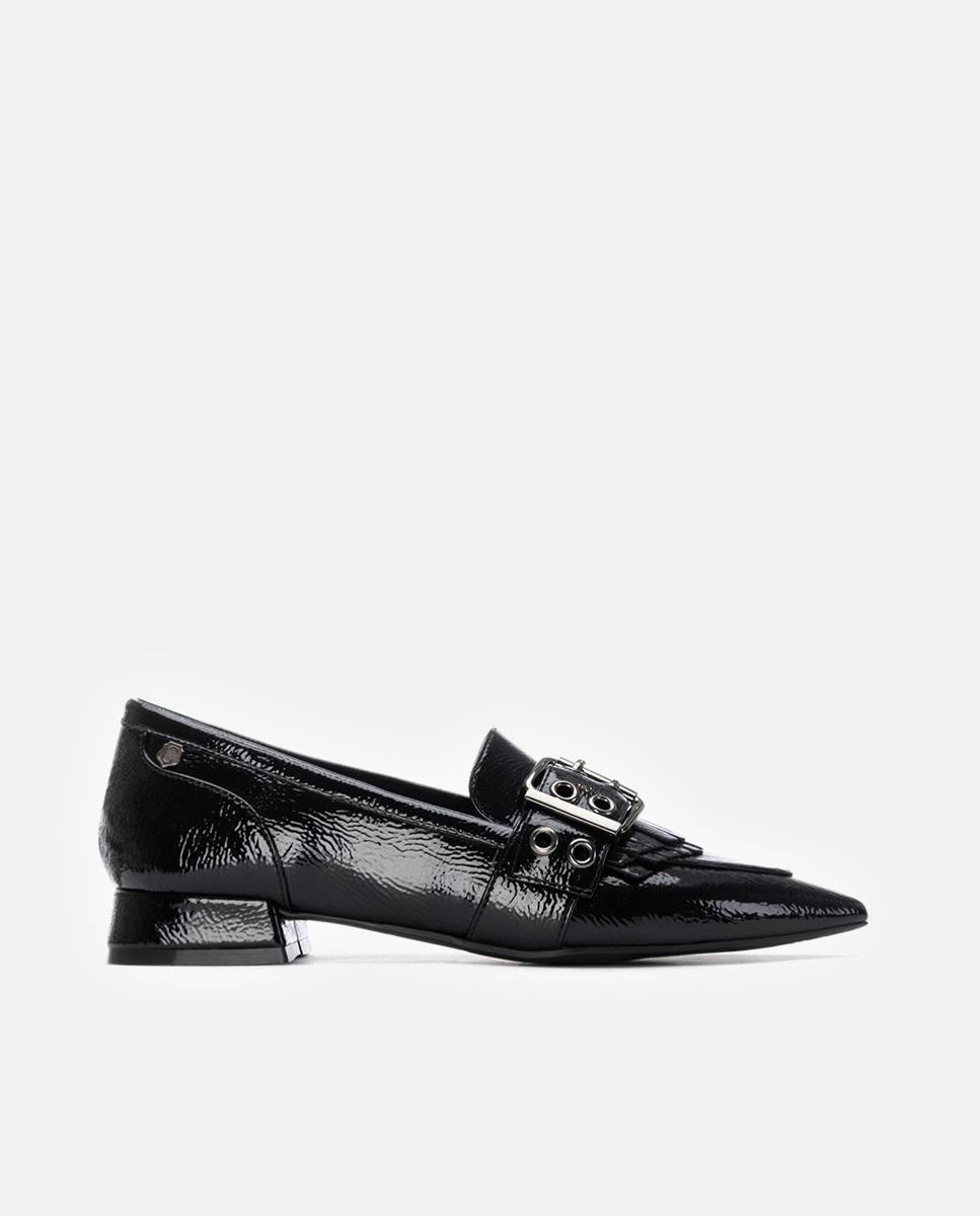 Sapato com Fivela Preto-1