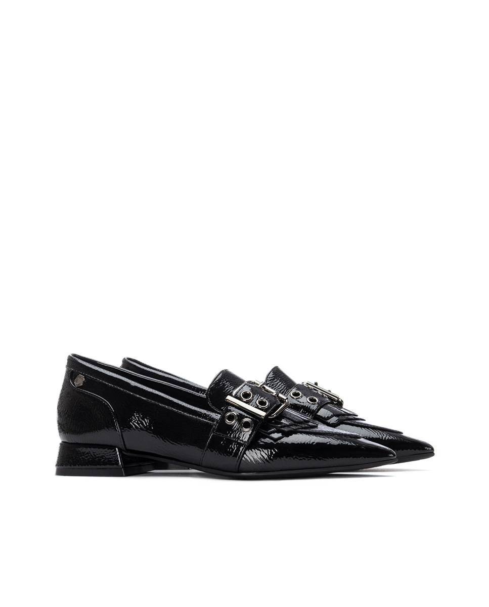 Sapato com Fivela Preto-5