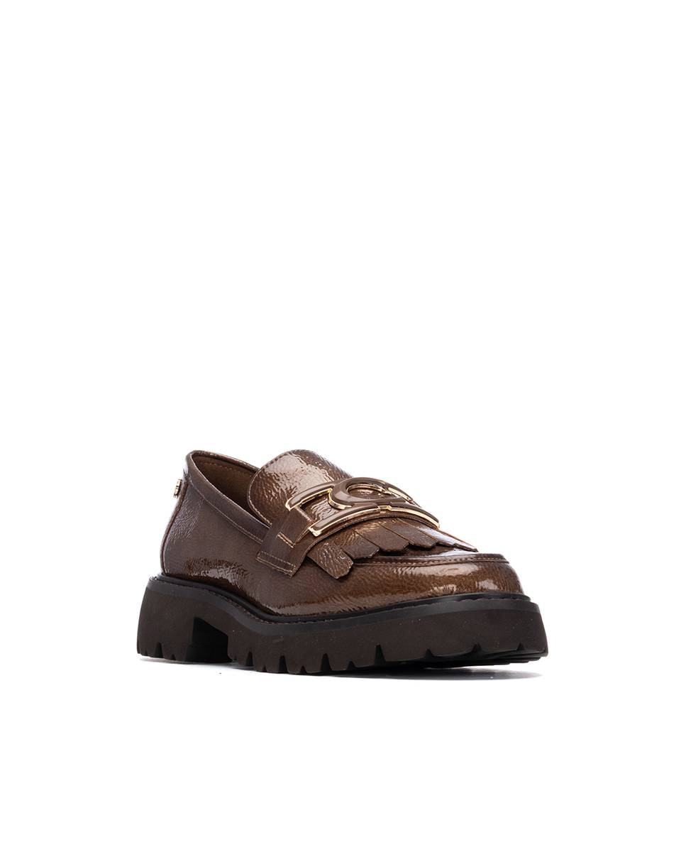 Mocassins de Pele Castanho-2