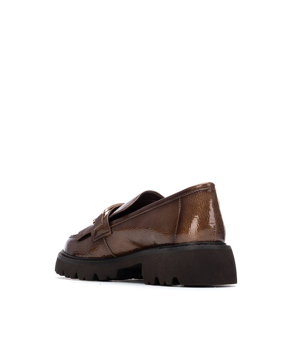 Mocassins de Pele Castanho-3