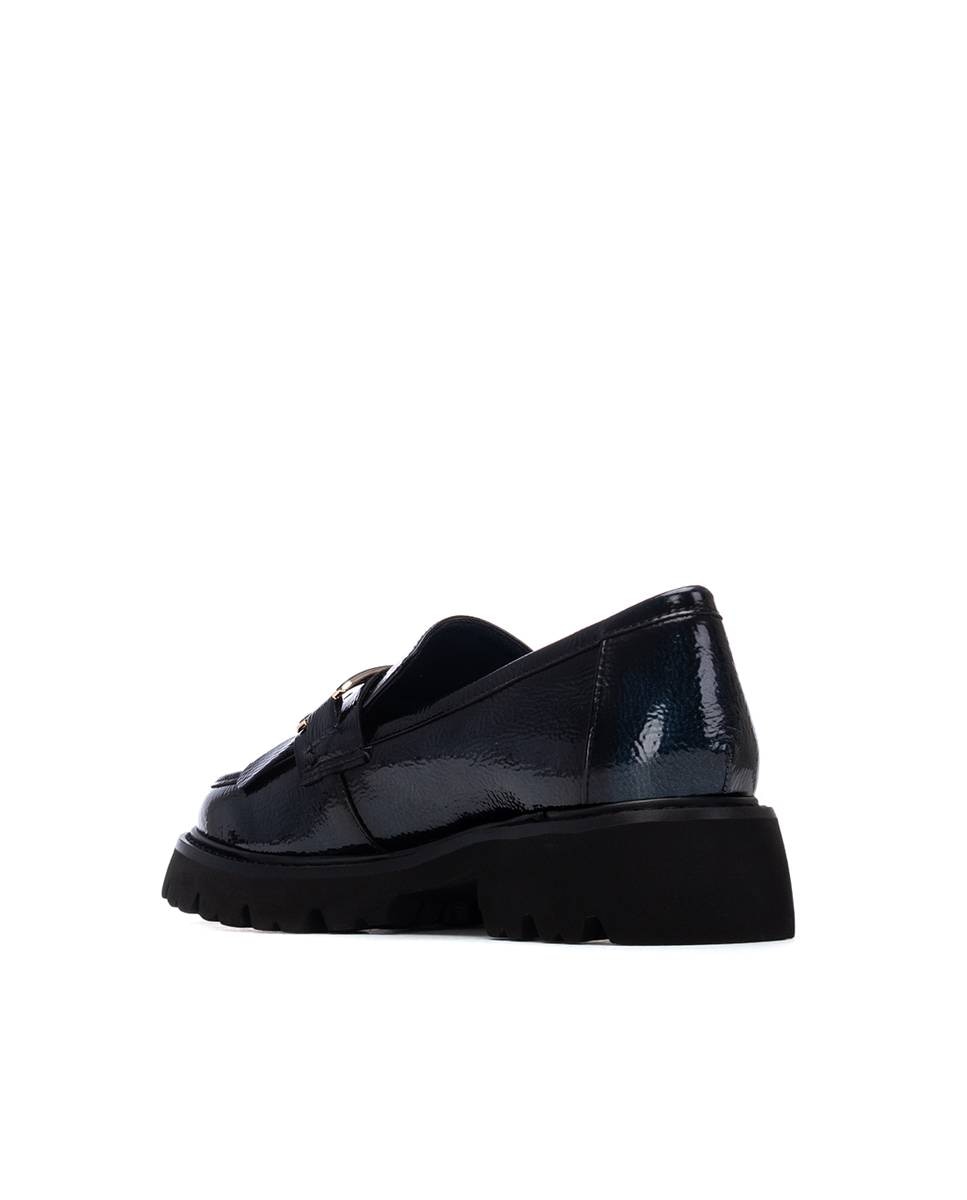 Mocassins de Pele Azul-4
