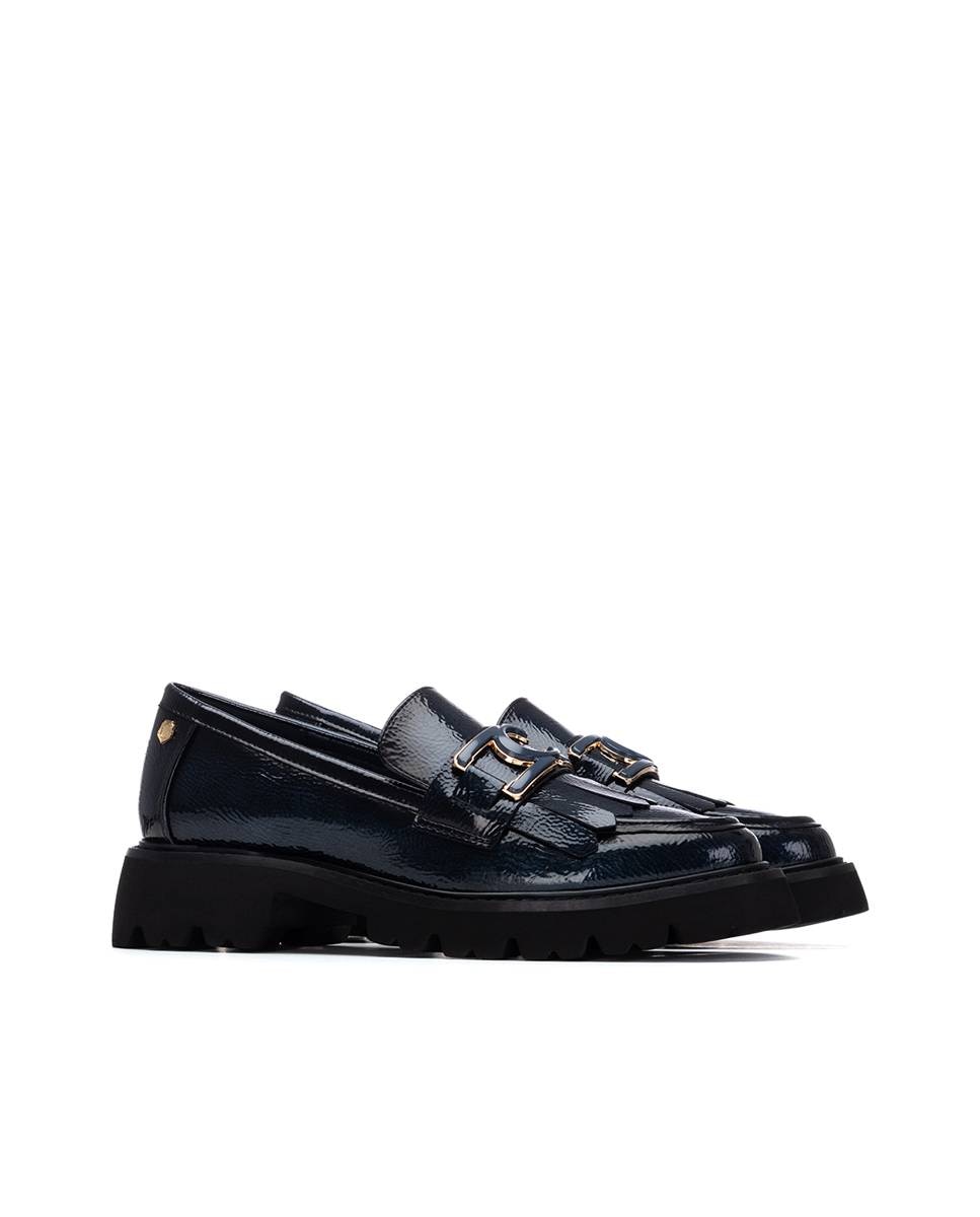 Mocassins de Pele Azul-5