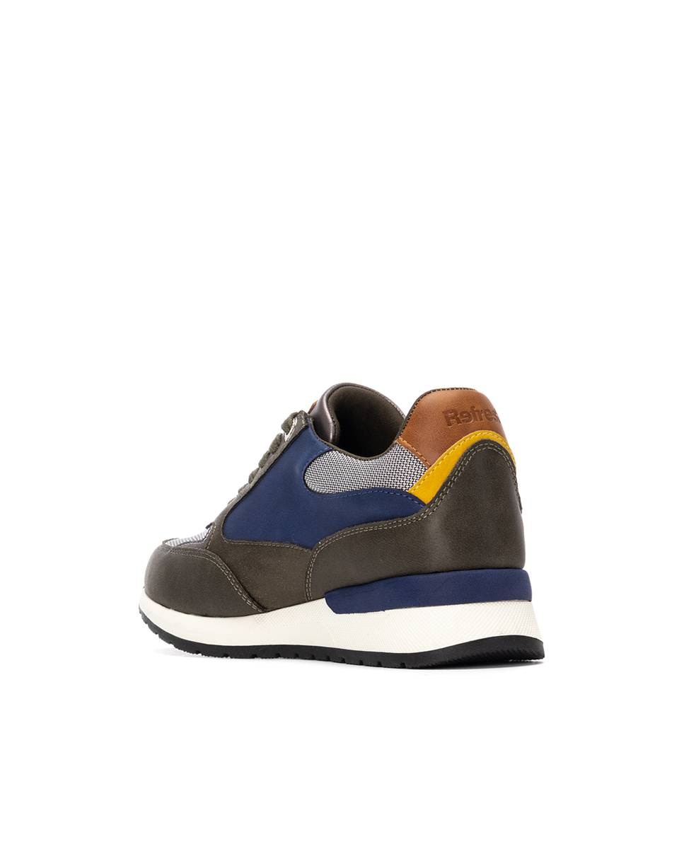 Sapatilhas Desportivas com Fecho Zip Lateral Caqui-4