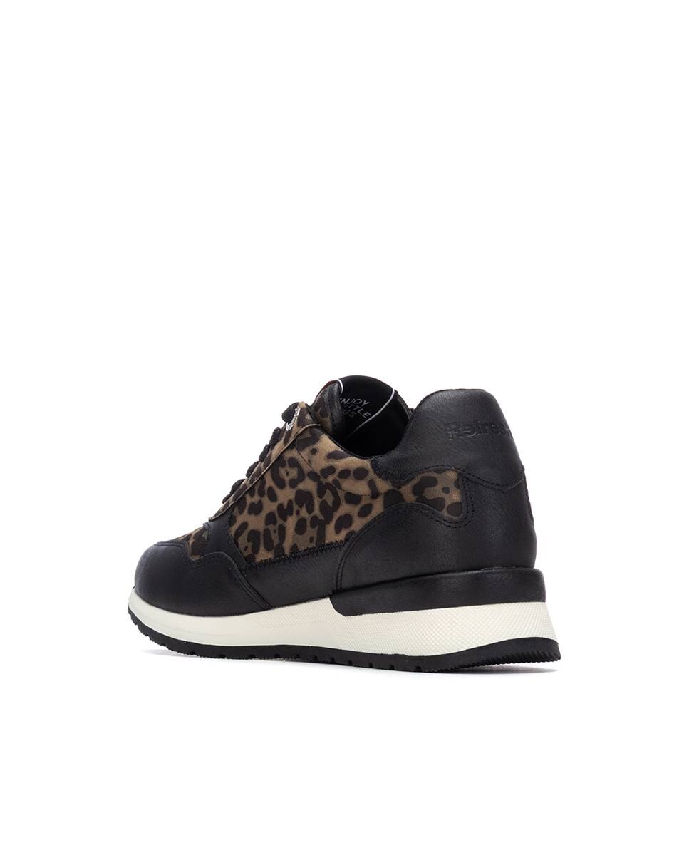 Sapatilhas Desportivas com Fecho Zip Lateral Preto-4