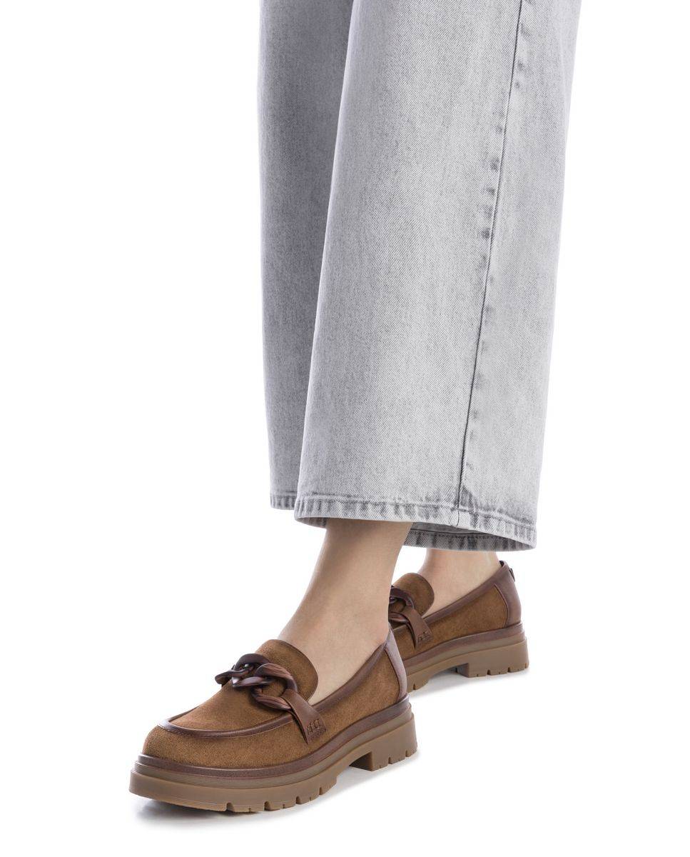Mocassins Rasos Camel-2