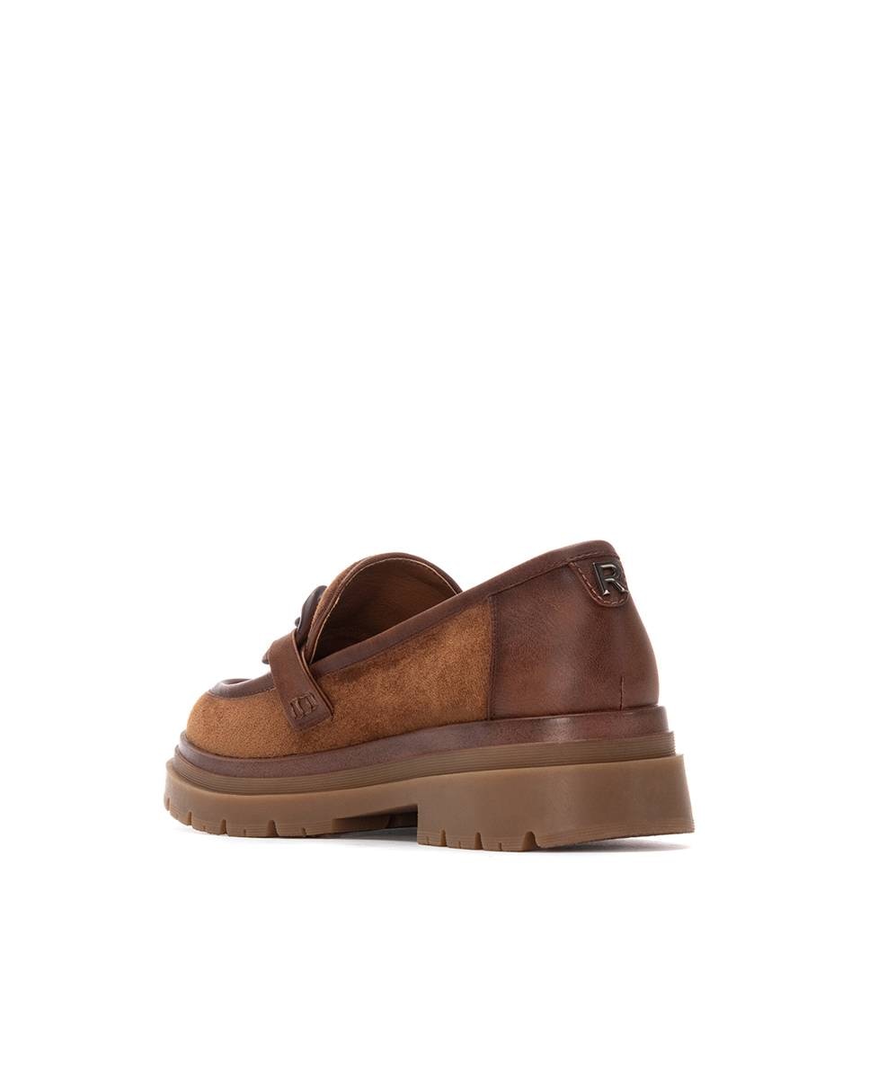Mocassins Rasos Camel-4