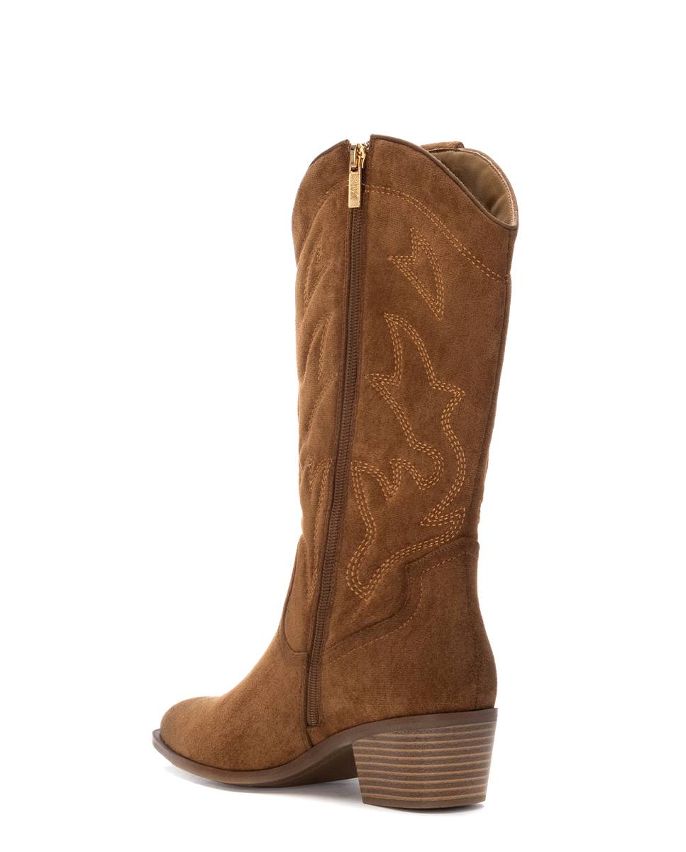 Botas Cowboy de Camurcina Camel-4