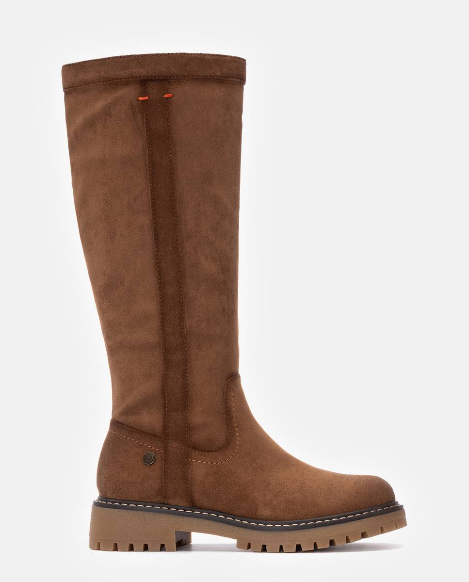 Imagem 0 de Bota com Fecho Zip de Camurcina
