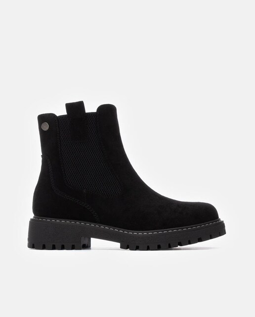 Imagem 0 de Botins com Fecho Zip e Sola de Borracha