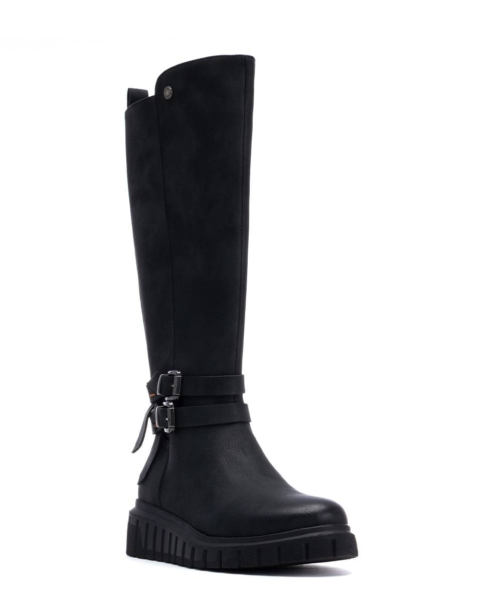 Botas com Fecho Zip Preto-3