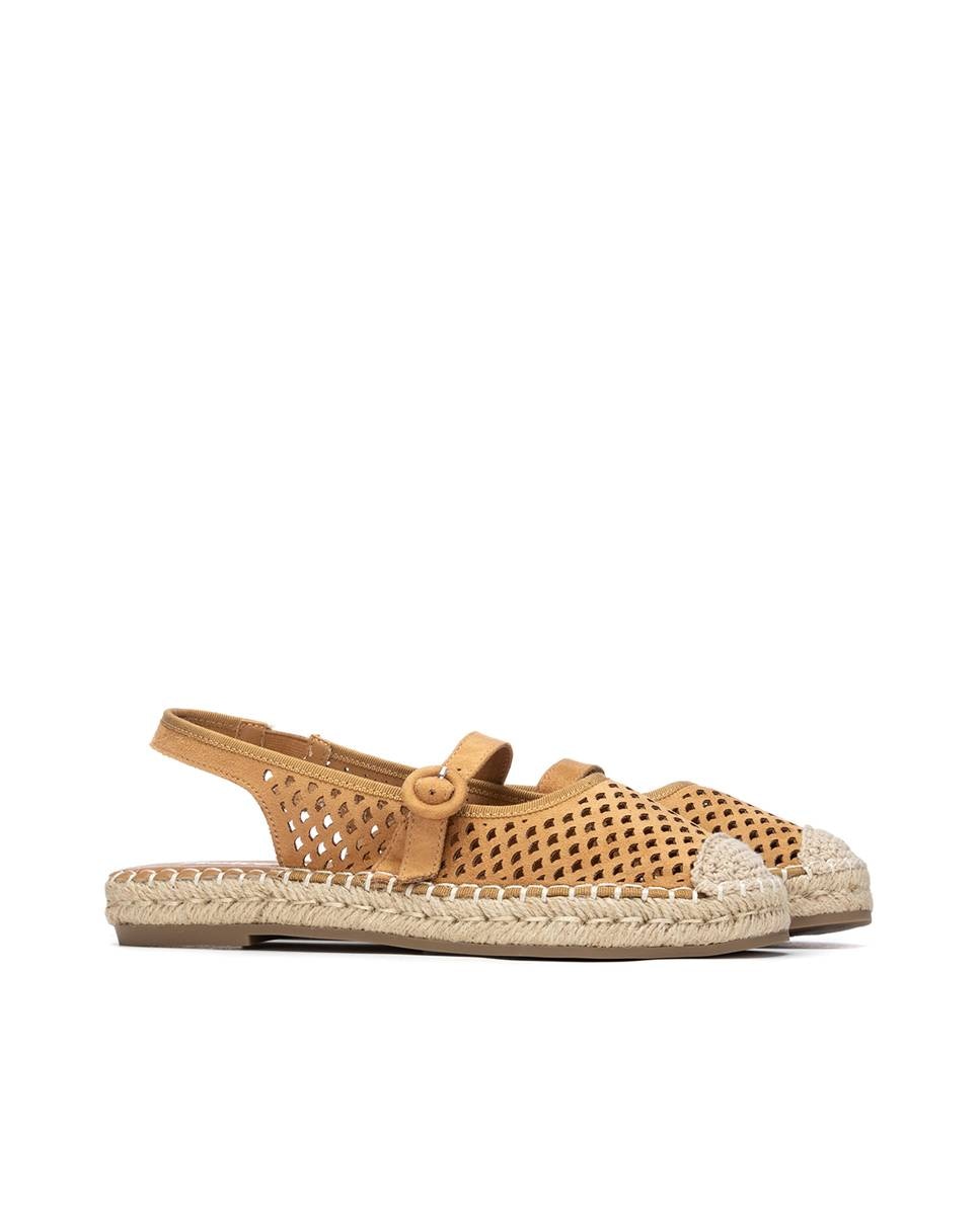 Sabrinas Rasas Perfuradas Camel-4
