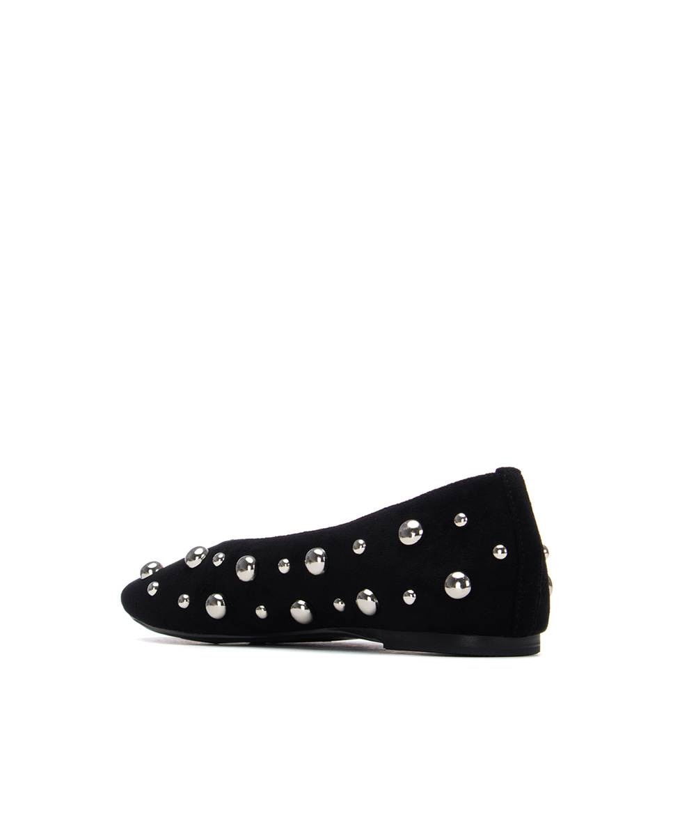 Bailarinas Rasas com Tachas Preto-3