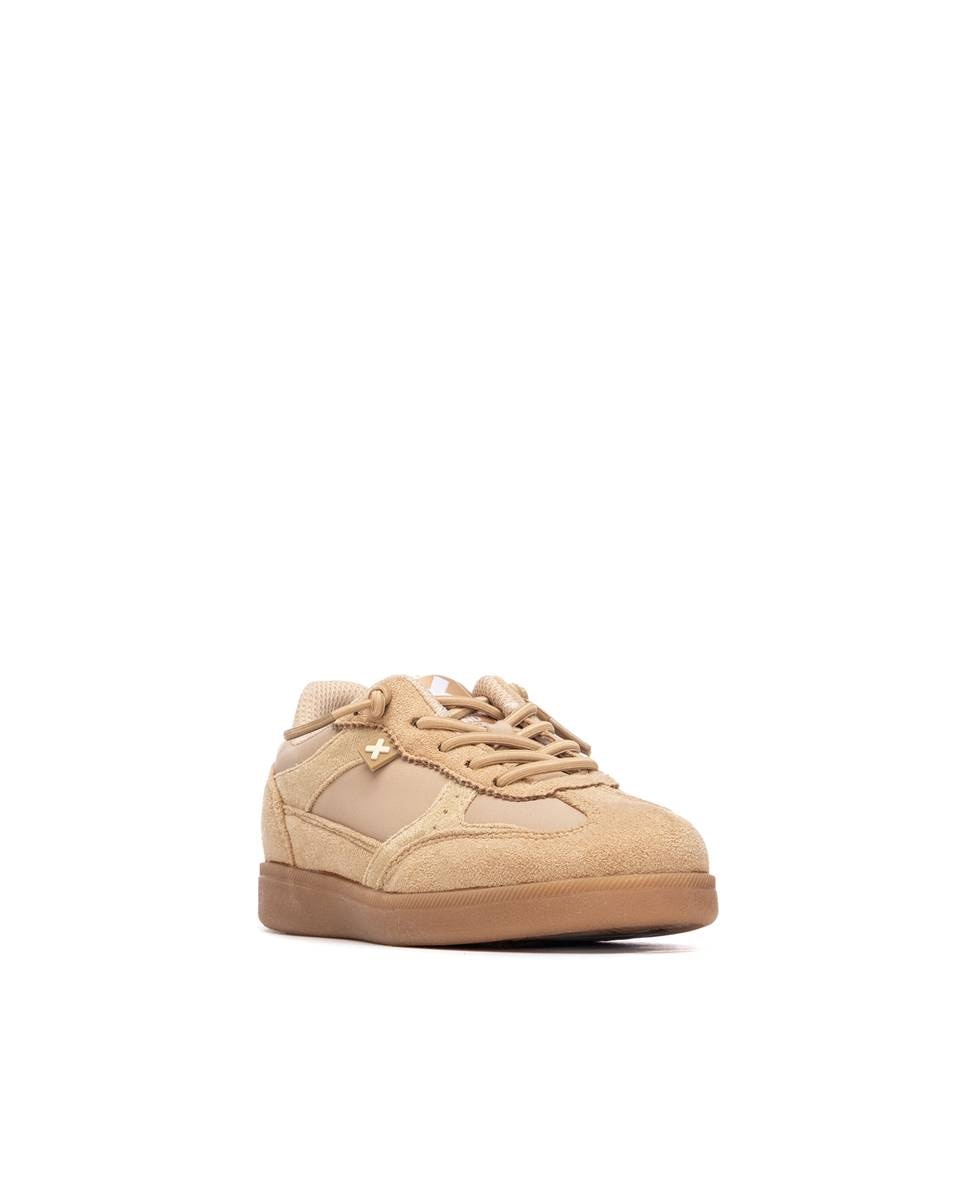 Sapatilhas Infantil com Atacadores e Sola de Borracha Camel-2