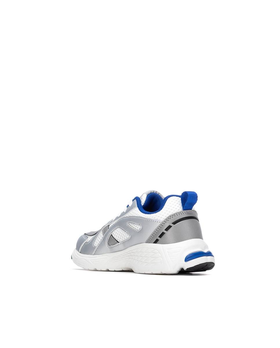 Sapatilhas Infantil com Atacadores e Sola de Borracha Xti Branco / Azul-3