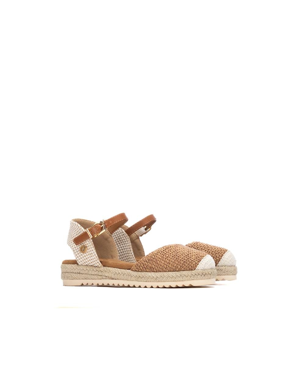 Alpercatas com Fecho de Fivela e Sola de Juta Xti Camel-4