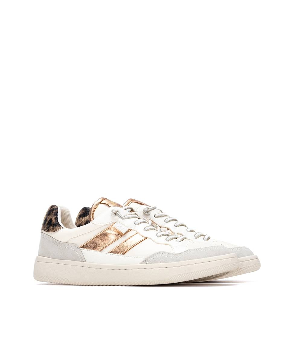 Sapatilhas Básicas com Atacadores Branco-5