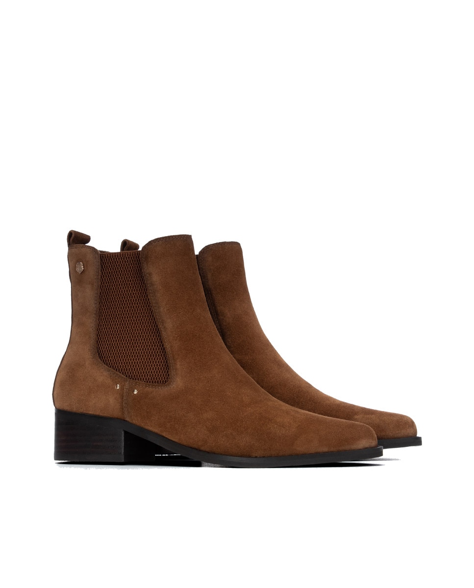 Botins de Pele Camel-4