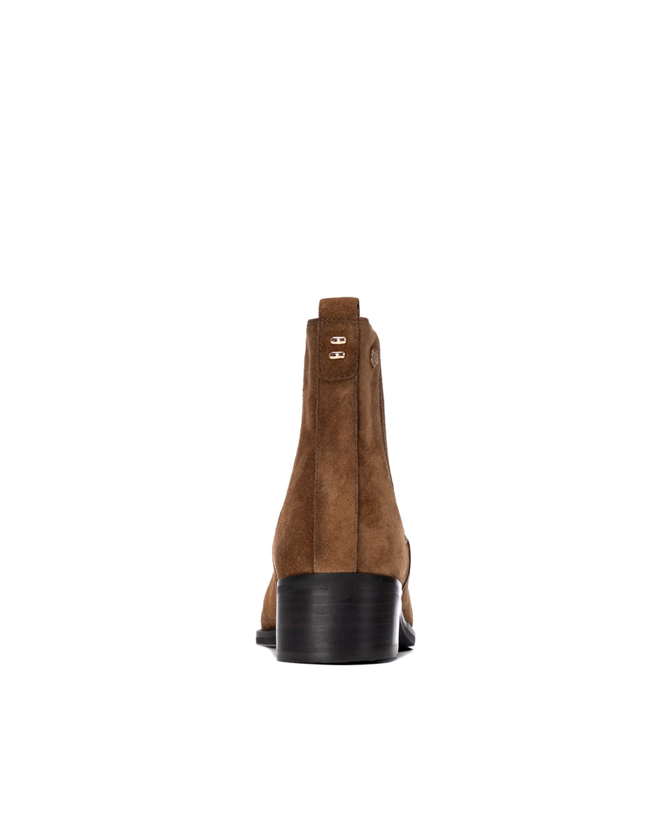 Botins de Pele Camel-5