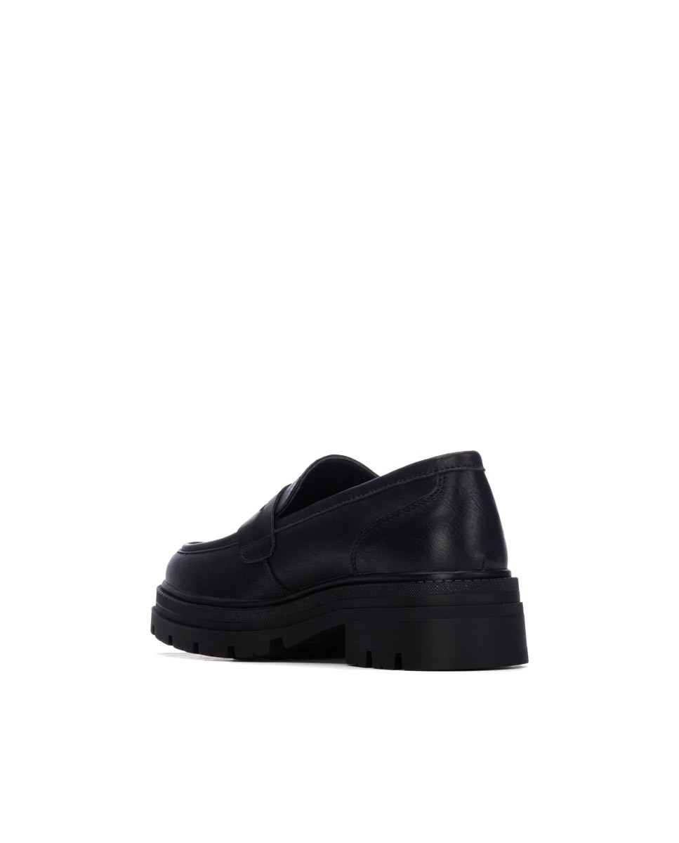 Mocassins Rasos Preto-3