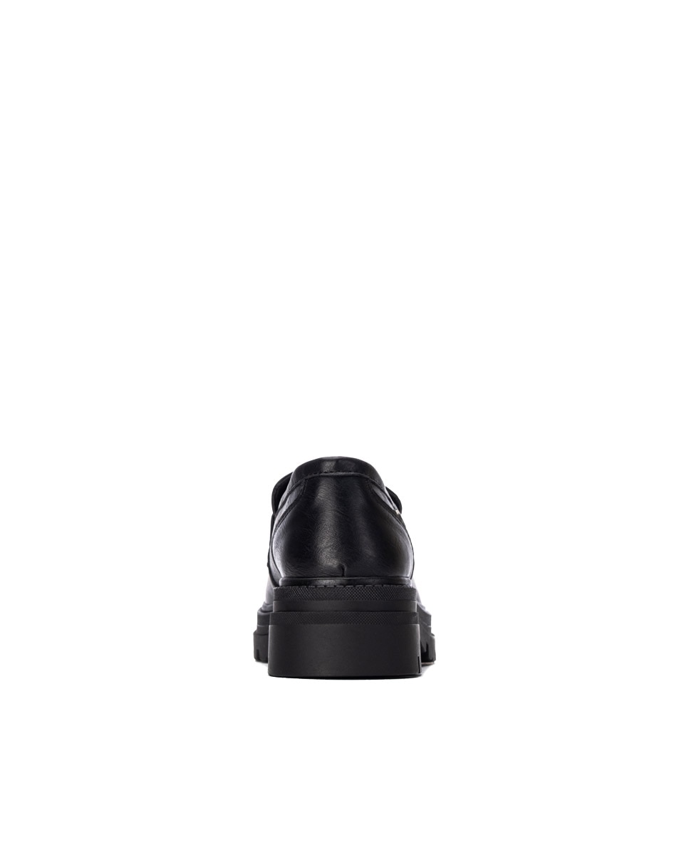 Mocassins Rasos Preto-5