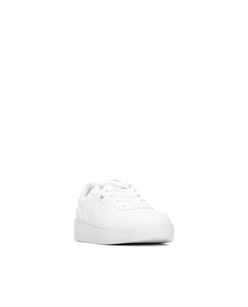 Sapatilha Infantil com Atacadores Branco-2