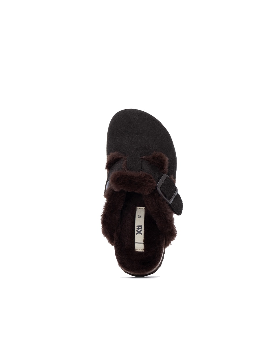 Socas Infantil de Pele com Pelo Xti Castanho-4