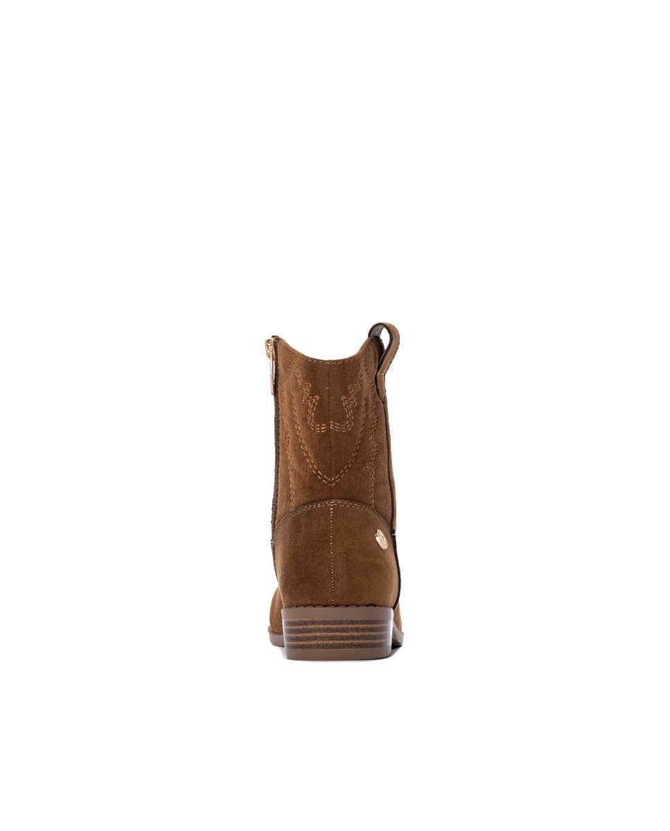 Botins Infantil com Fecho Zip Camel-5