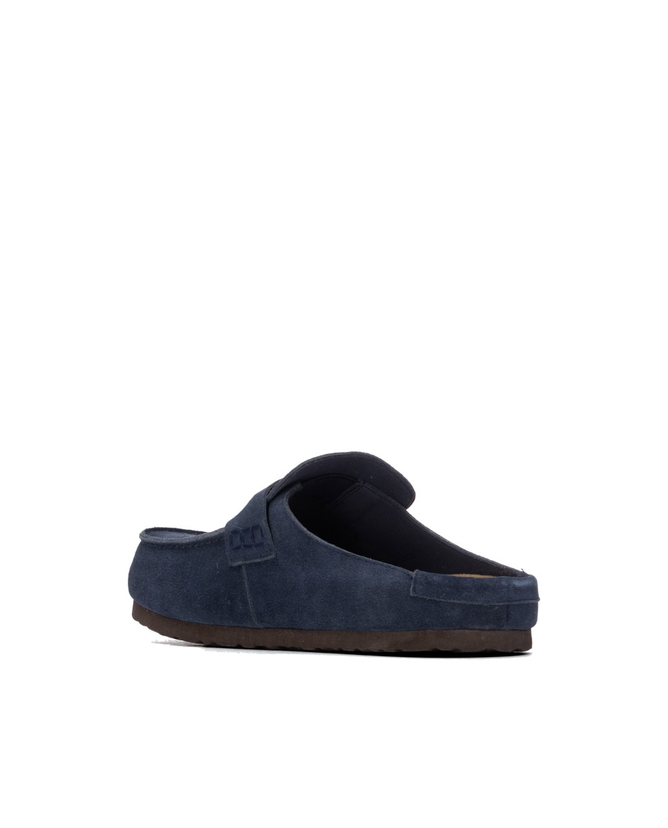 Soca Estilo Mocassins Azul-3