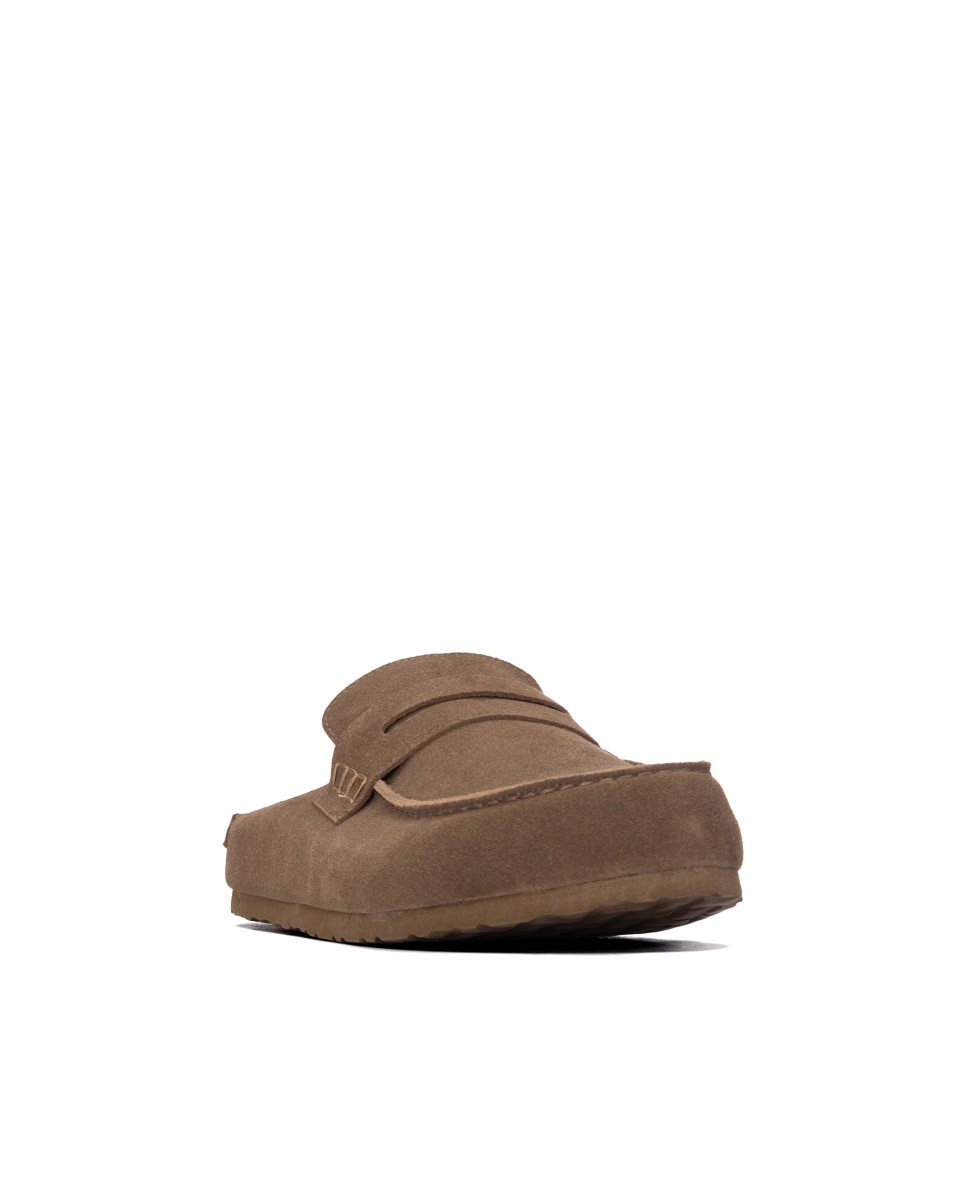 Soca Estilo Mocassins Castanho-2