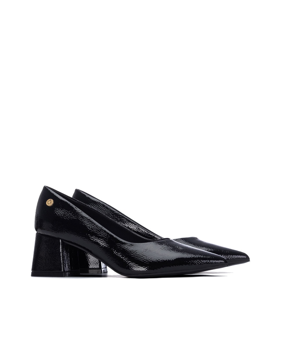 Sapatos de Salto Preto-4