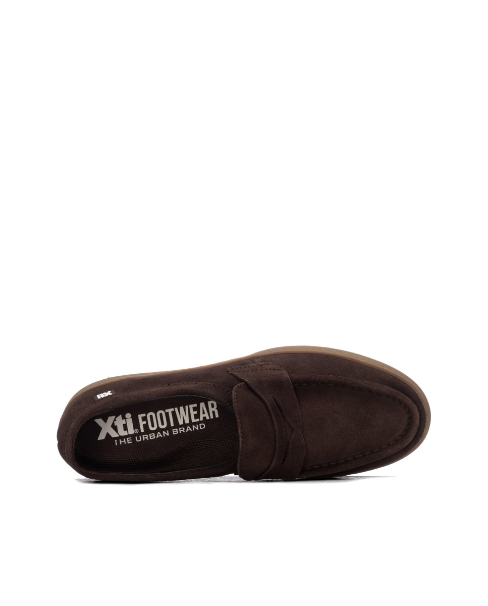 Mocassins de Pele Castanho-5