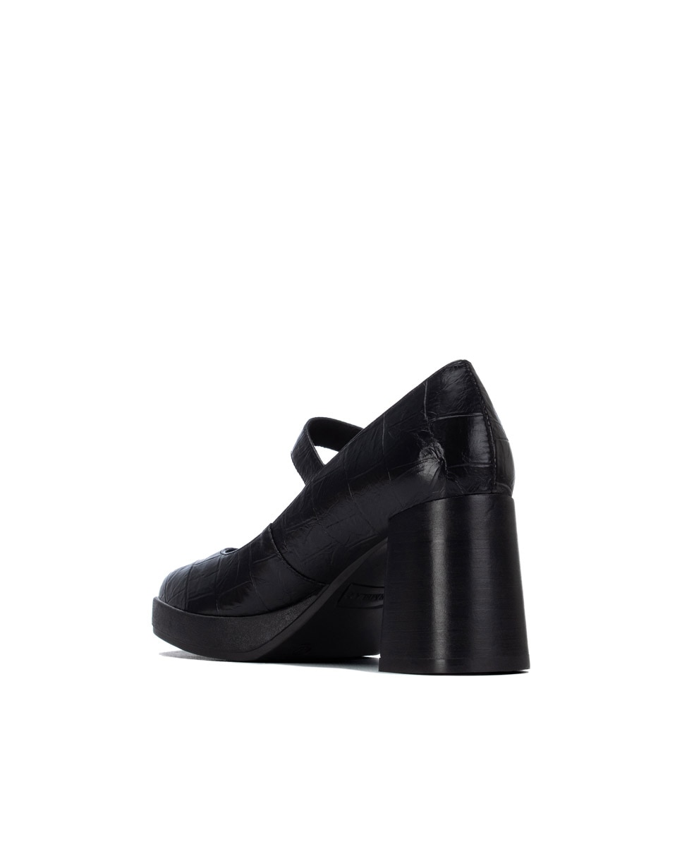 Sapato com Fivela Preto-3