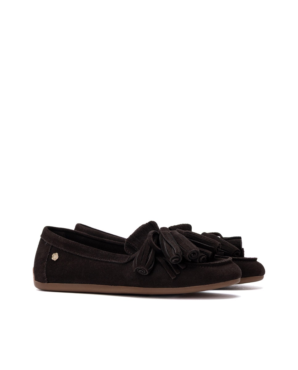 Mocassins de Pele Castanho-4