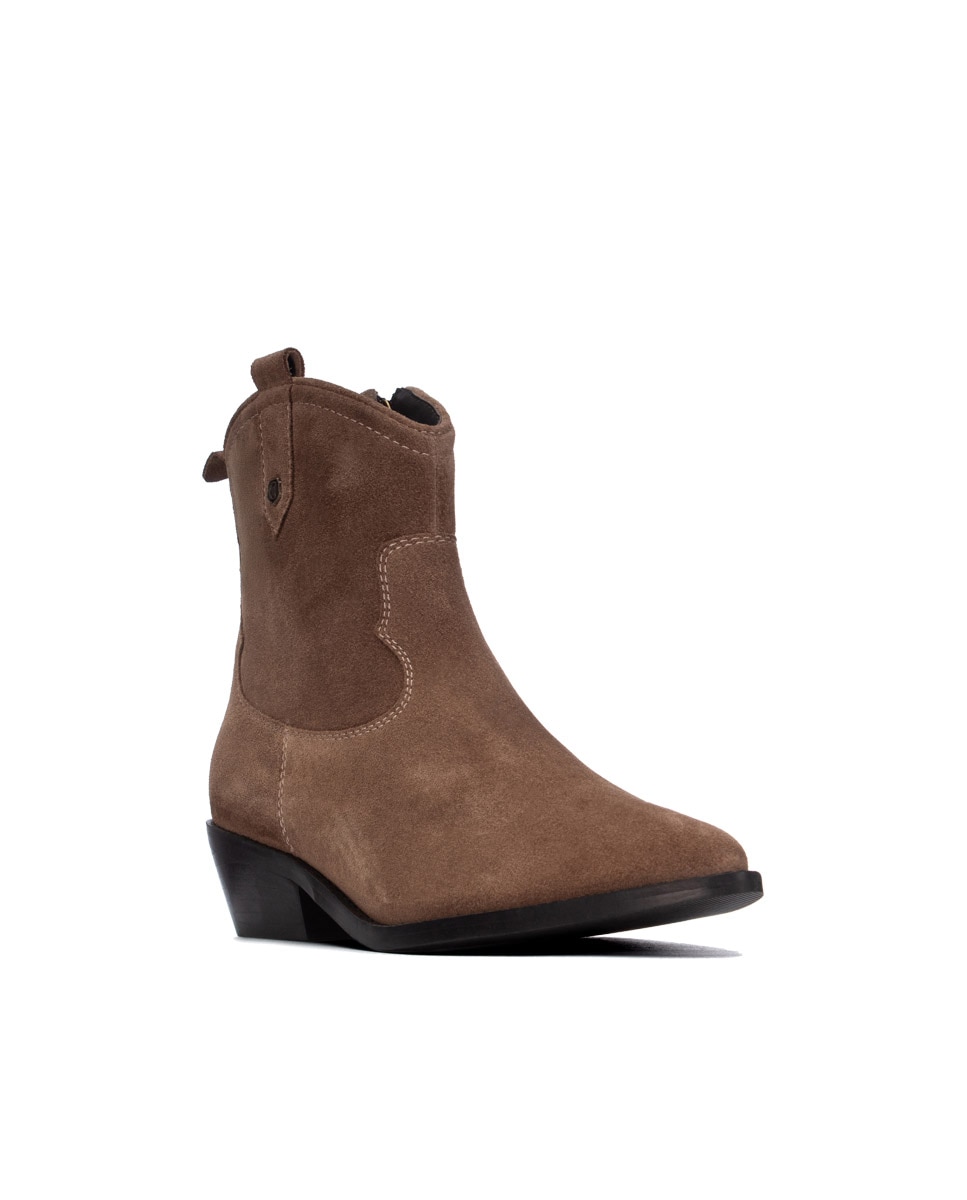 Botins de Pele Castanho-2