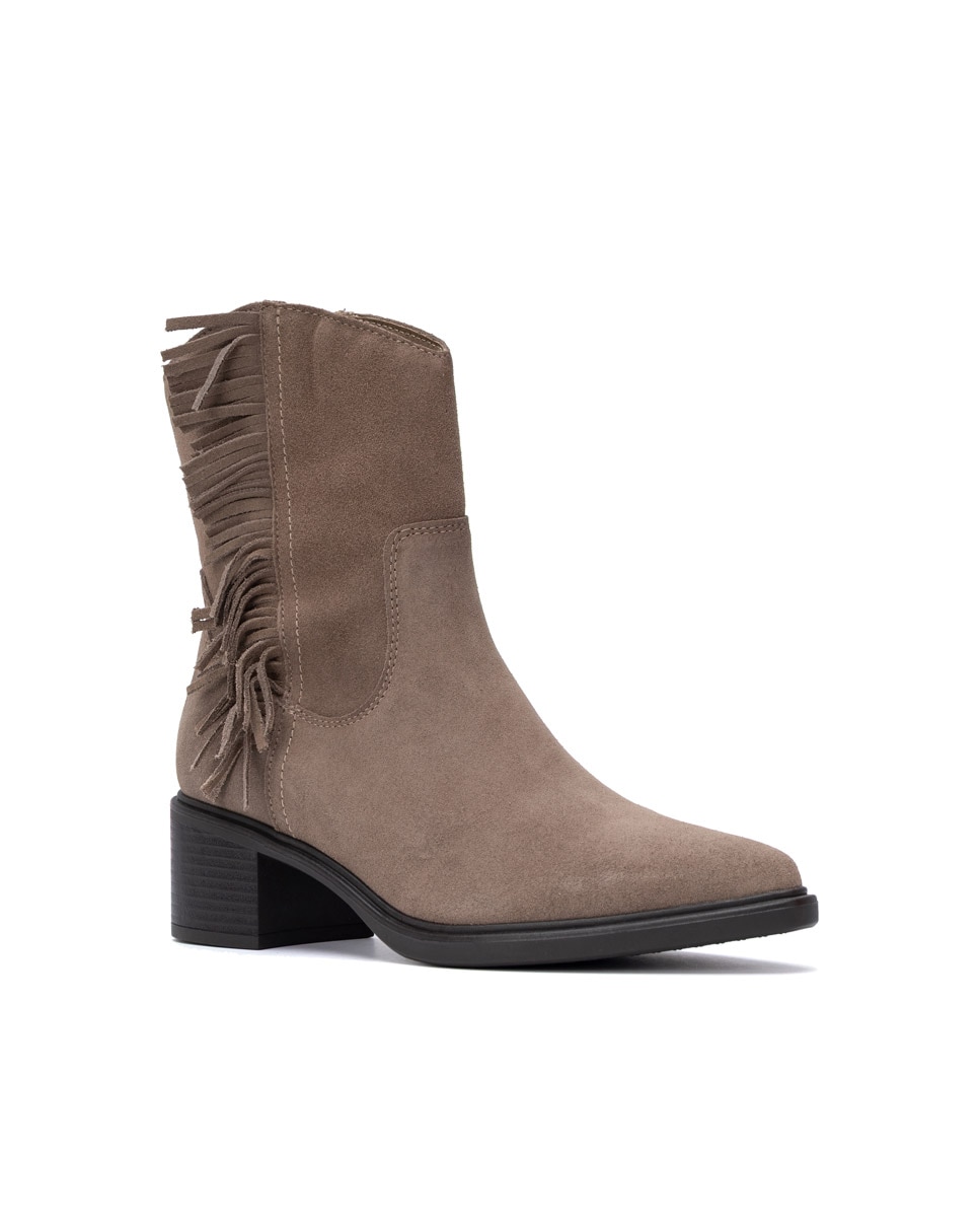 Botins Cowboy de Pele Castanho-2