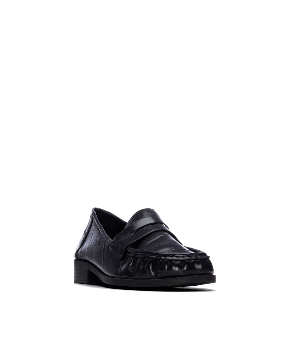 Mocassins Rasos Preto-2