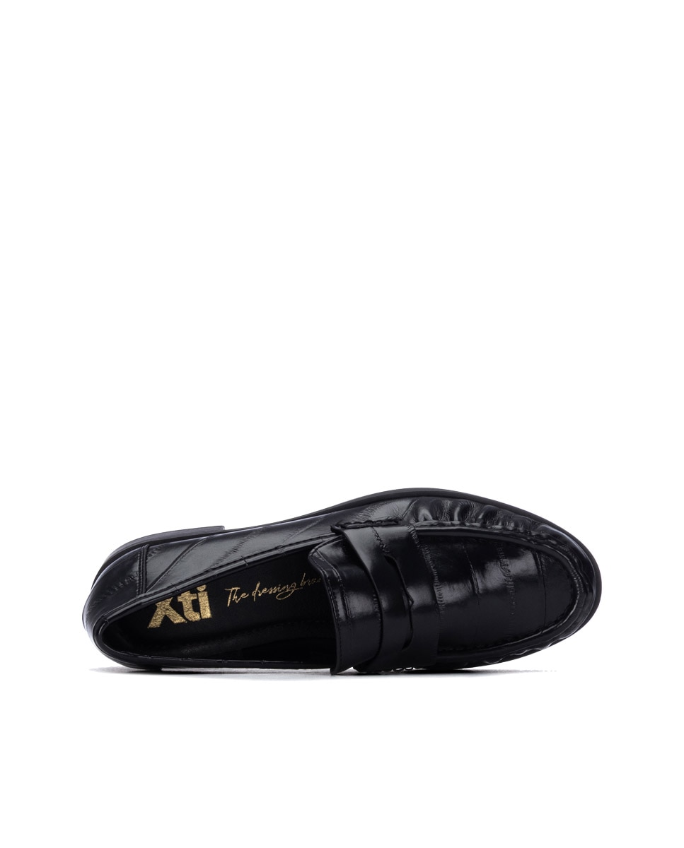 Mocassins Rasos Preto-5