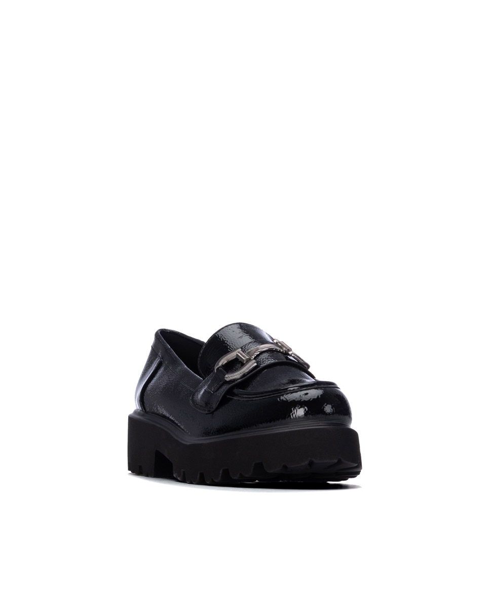 Mocassins Rasos Preto-2