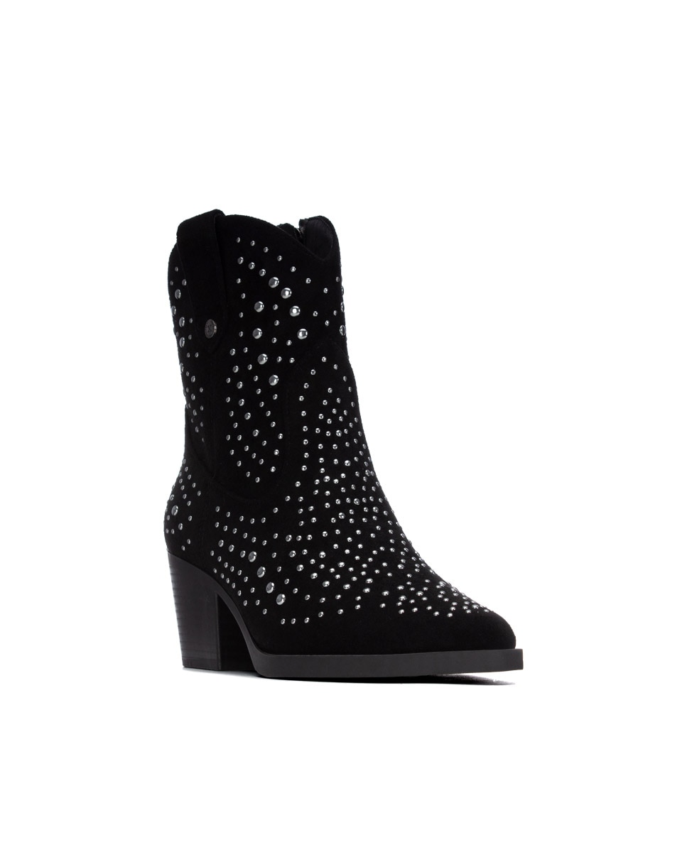 Botins com Fecho Zip Preto-2