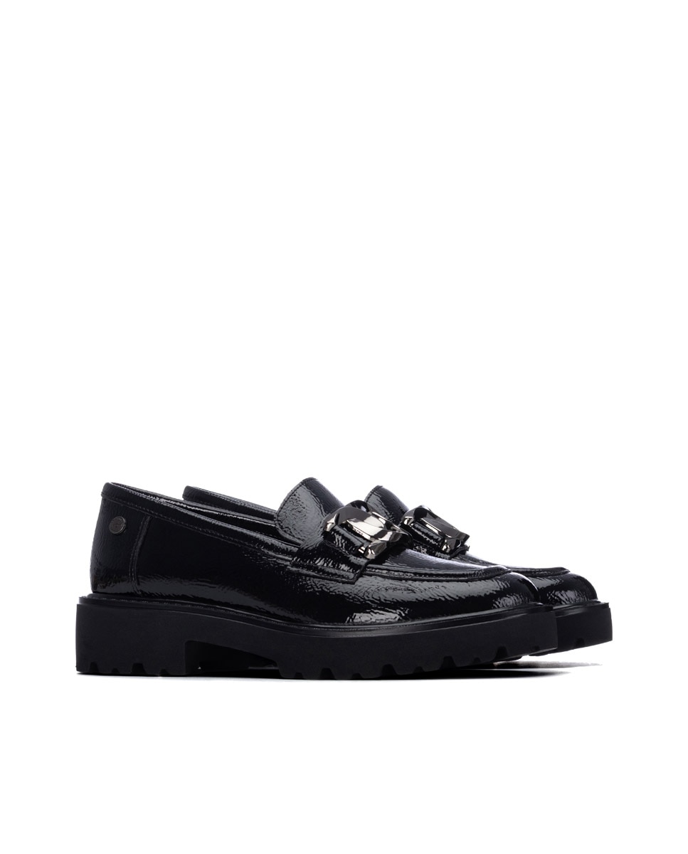 Mocassins Rasos Preto-5