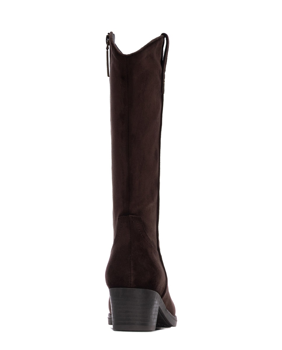 Botas Cowboy Castanho-5
