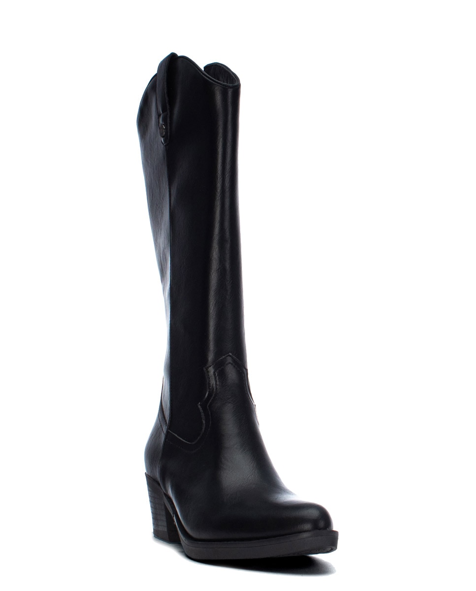 Botas com Fecho Zip Preto-2