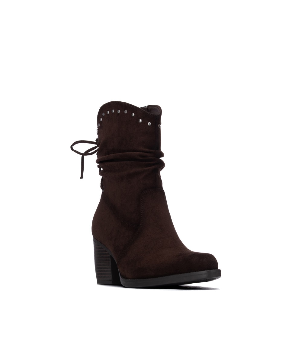 Botins com Atacadores Castanho-2