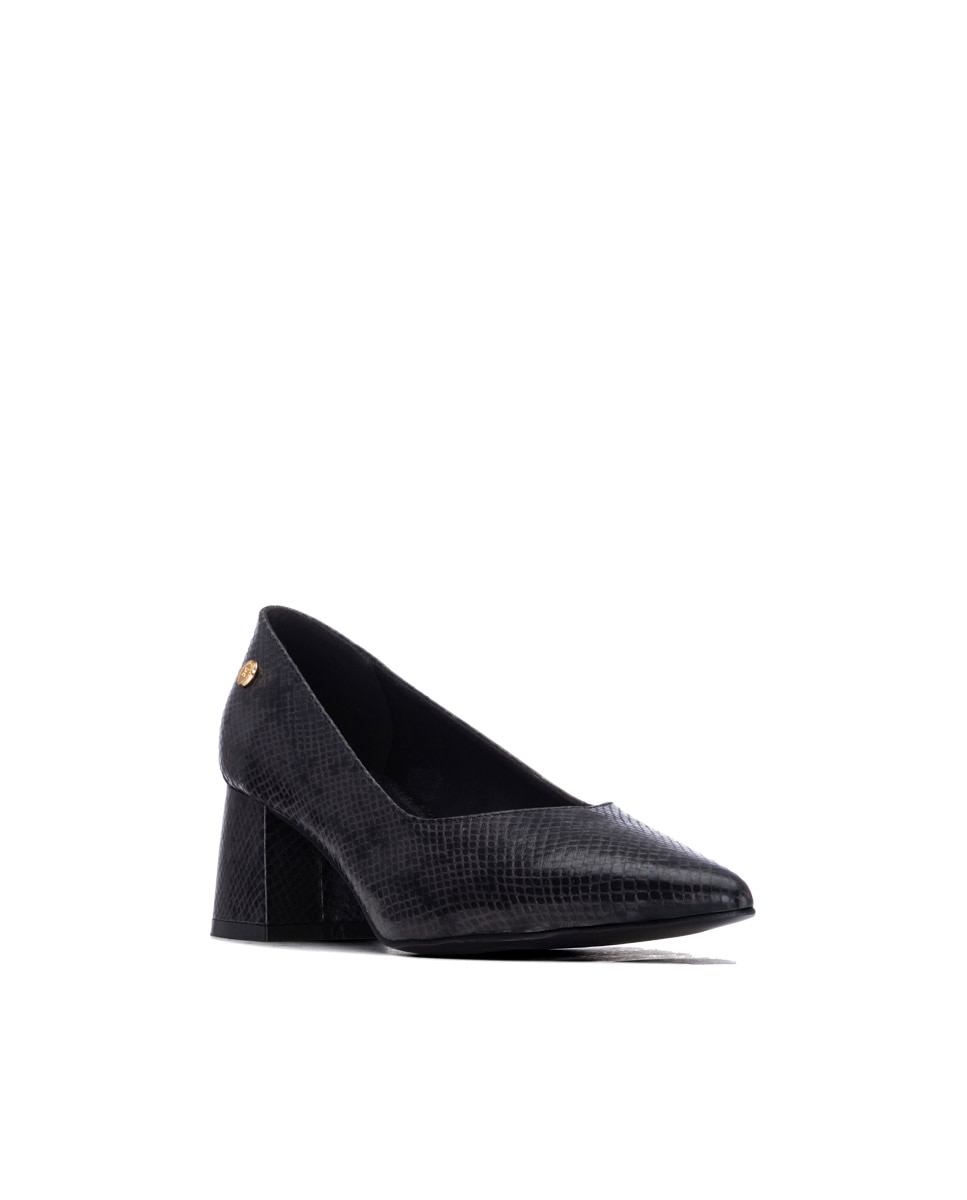 Sapatos de Salto Preto-2