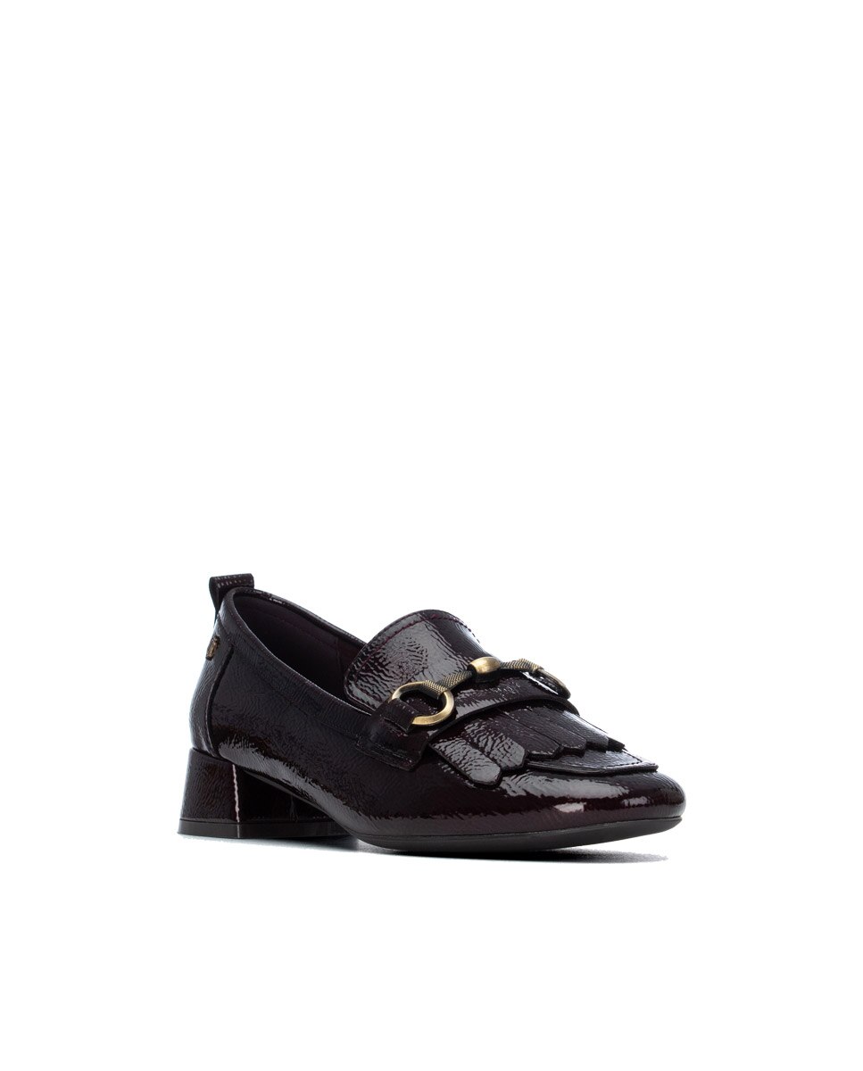 Mocassins de Biqueira Fina Bordeaux-2