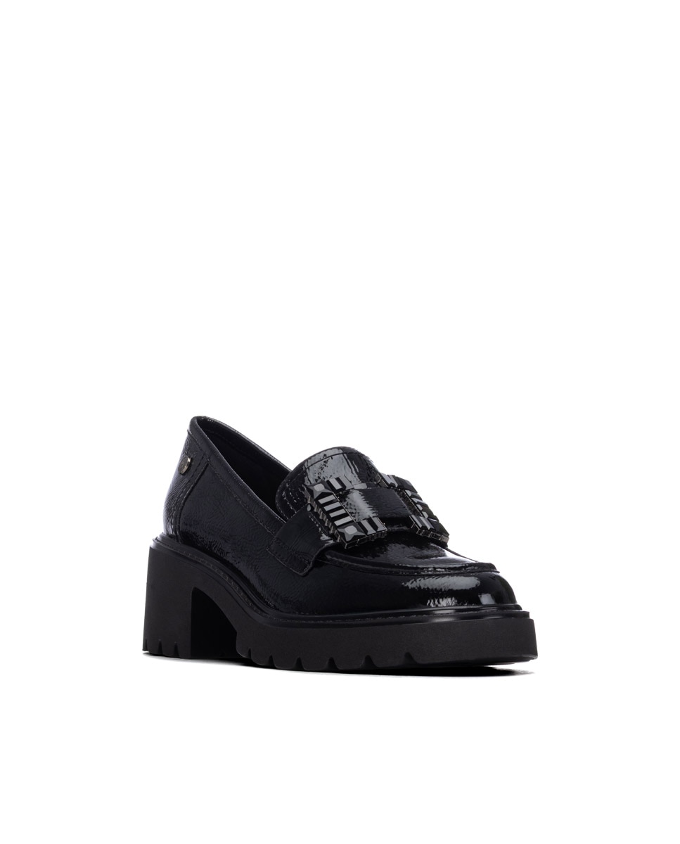 Mocassins com Fivela Preto-2