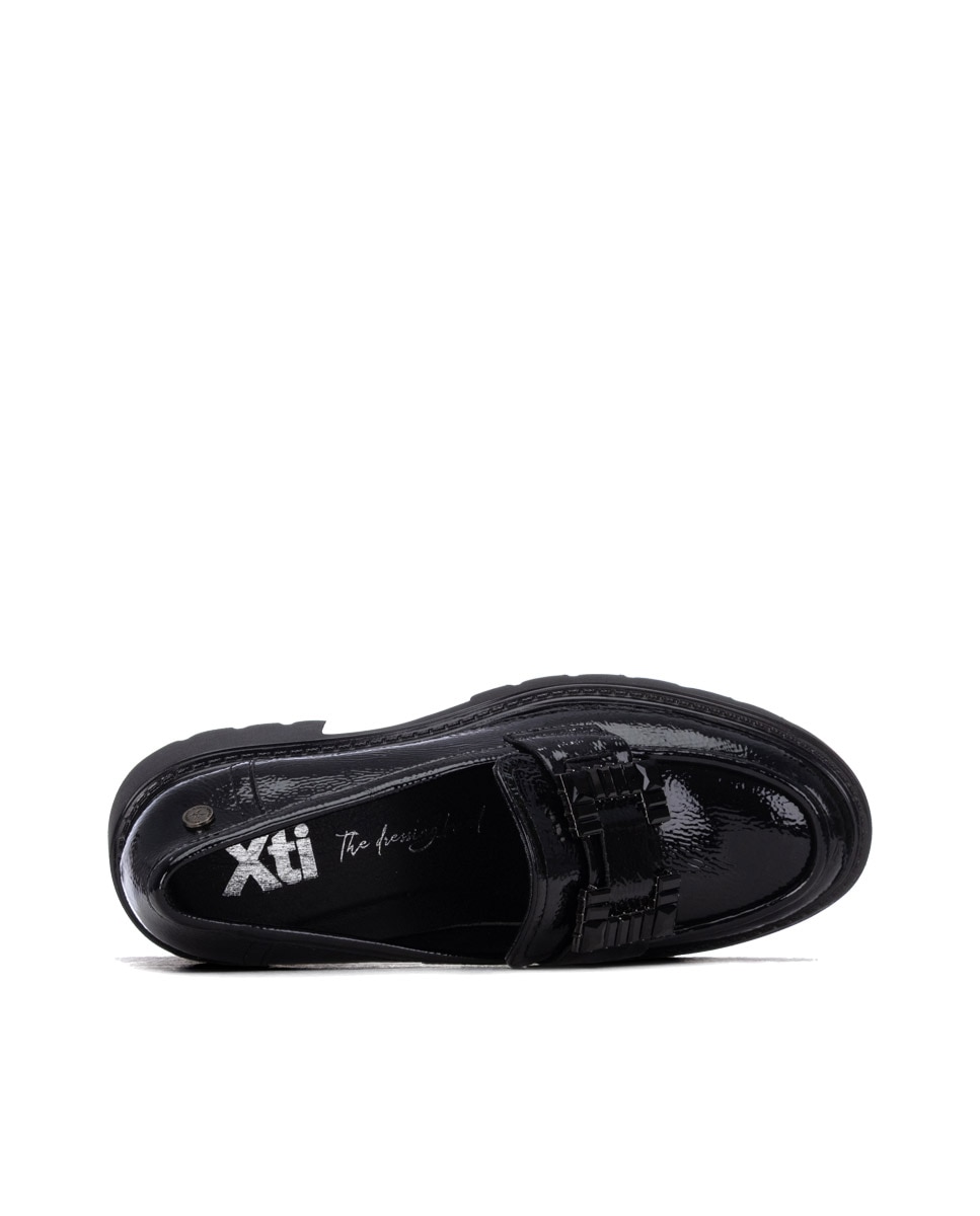 Mocassins com Fivela Preto-5
